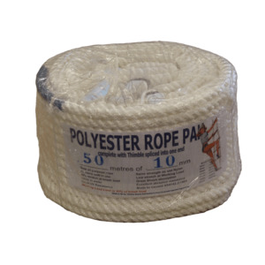10mm x 70m 3 Strand Polyester Rope/Anchor Pack - Chains Ropes Anchors