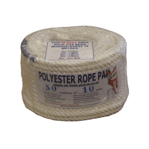 12mm x 100m 3 Strand Polyester Marked Rope/Anchor Pack - Chains Ropes Anchors
