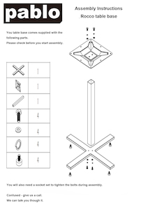 Rocco Table Base - Chairforce NZ
