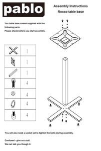 Products: Rocco Table Base - Chairforce NZ