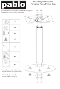 Products: Fernando Cast Iron Table Base Round Black - Chairforce NZ