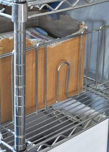Chrome Wire Shelving Divider to fit 457mm deep shelving - Chairforce NZ