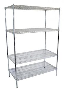 Products: Chrome Dry Shelves 1219 X 610mm deep - Chairforce NZ