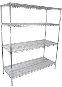 Chrome Dry Wire Shelving 1524 X 610mm deep - Chairforce NZ