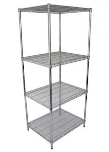 Chrome Wire Dry Shelving 762 X 610mm deep - Chairforce NZ