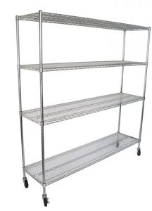 Products: Chrome Wire Dry Shelving 1829 X 457mm deep - Chairforce NZ