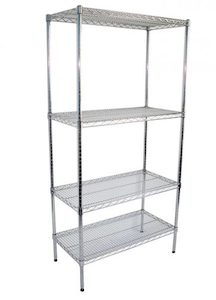 Products: Chrome Wire Dry Shelving 914 X 457mm deep - Chairforce NZ