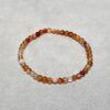 Products: Bracelet – 4mm Round Bead – Carnelian