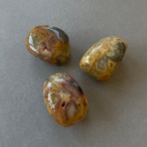 Agate, Yellow Lace (Tumbled) - The Crystal People