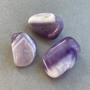 Amethyst, Chevron (Tumbled) - The Crystal People