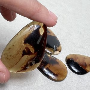 Amber, Indonesian, (Black patches) Freeform - The Crystal People