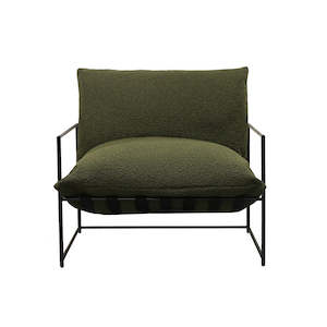 Lauro Club Chair Large Boucle - Green
