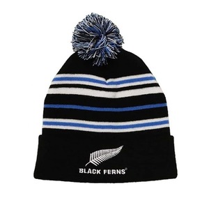 Beanies Champions Of The World: Black Ferns Kids Pom Pom Beanie