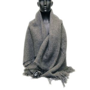 Products: All Blacks Grey Lambswool Twill Throw