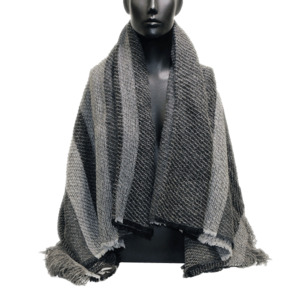 Black Ferns Charcoal Merino & Lamb Wool Throw
