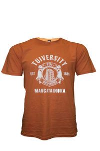 T Shirts - The Changing Room: Tui Orange Tuiversity Tee
