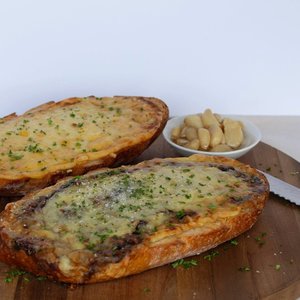 Products: LOADED CONFIT GARLIC BREAD - Chapel Lane