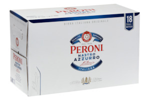 Beer: Peroni Nastro 18x330 Bottles