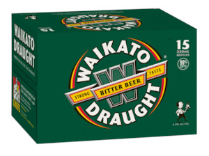 Beer: Waikato Draught 24x330ml Btl