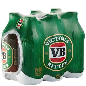Beer: Victoria Bitter 6x375ml Btls