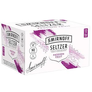 Rtds 1: Smirnoff Seltzer Passionfruit 12x250ml cans