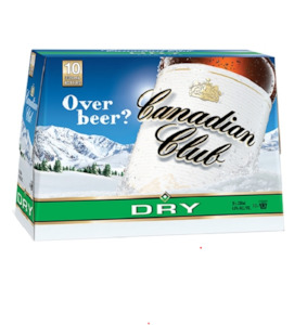 Rtds 1: Canadian club dry 10pk Btls