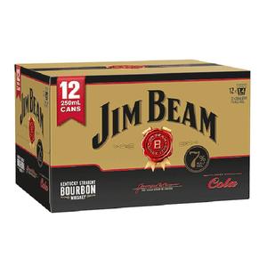 Rtds 1: Jim Beam Gold 7% 12x250ml Cans