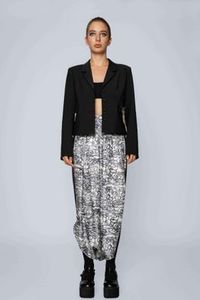 Silk: Suki Skirt-Pant Squiggle Print
