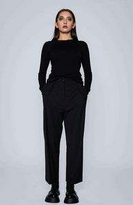 wool Chaplin Design: Getty Pant - Black