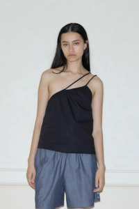 Tops: Deiji Studios Shoulder Top - Black