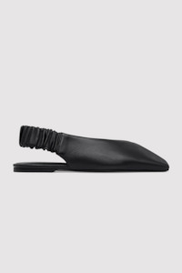 St. Agni Envelope Sling Back Flat - Black