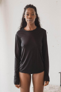 Tees Singlets: Baserange Long Sleeve Tee - Black