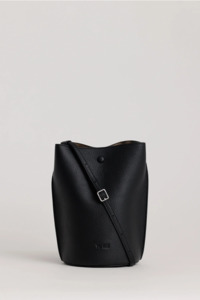Yu Mei: Yu Mei Phoebe Bucket - Black Deer Nappa