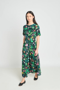 Twenty Seven Names: Twenty Seven Names Madeleine Dress - Deep Green Floral