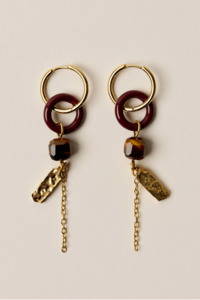 Sessun: Sessun Toti Co Earring - Coffee Dore