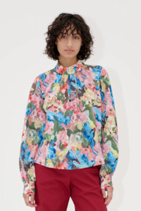 Pre Order: Stine Goya Gathered Long Sleeve Top - Loves Me loves Me Not