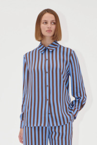 Stine Goya Long Sleeve Shirt - Embroidery Stripe