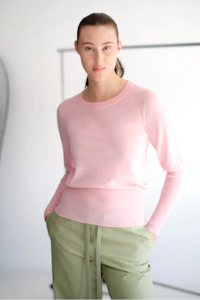 Standard Issue Clothing: Standard Issue Merino Long Rib Sweater - Lychee