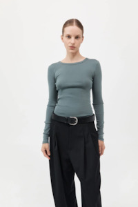 St Agni: St.Agni Organic LS Top - Balsam Green