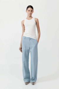 St Agni: St.Agni Carter Trousers - Stone Blue