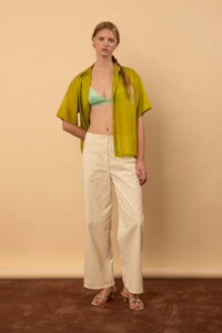 Penny Sage Nz: Penny Sage Tom Trouser - Creme