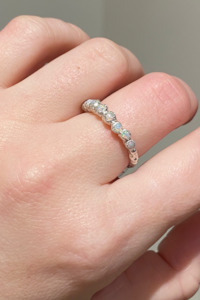 Alexandra Dodds: Alexandra Dodds Creature Ring - Silver Opal