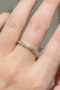 Alexandra Dodds: Alexandra Dodds Atlas Ring - Silver Yellow Sapphires