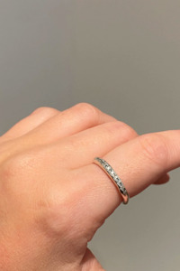 Alexandra Dodds Atlas Ring - Silver Green Sapphires