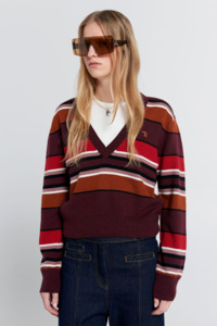 Karen Walker Colette Sweater - Poppy Stripe
