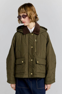 Womens Jackets Nz: Karen Walker Harvest Jacket - Dark Olive