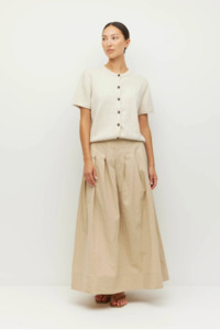 Juliette Hogan Twin T Cardi - Toast Marle