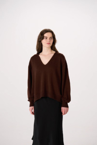 Knitwear Collection: Francie Locket knit - Chestnut