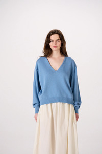 Francie Locket knit - Celeste Blue