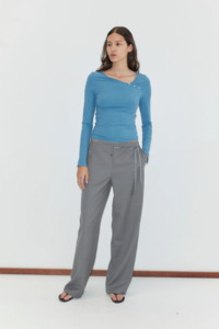 Deiji Studios Boxer Pant - Grey Stripe